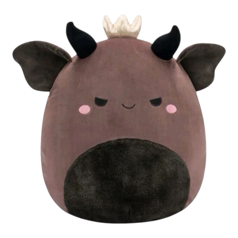 Squishmallows Ambergris Gargoyle Kids 12" Brown New Ultra‎ Rare Gold Crown Wings